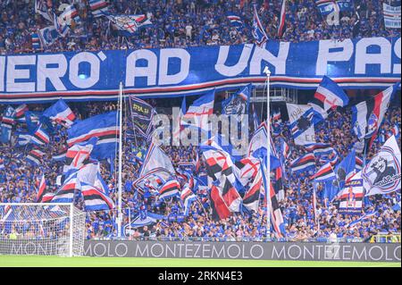 Pisa supporters during UC Sampdoria vs AC Pisa, Italian soccer Serie B ...