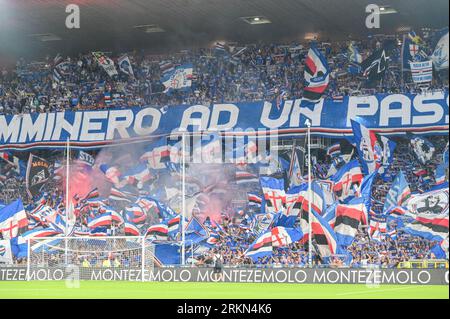 Pisa supporters during UC Sampdoria vs AC Pisa, Italian soccer Serie B ...