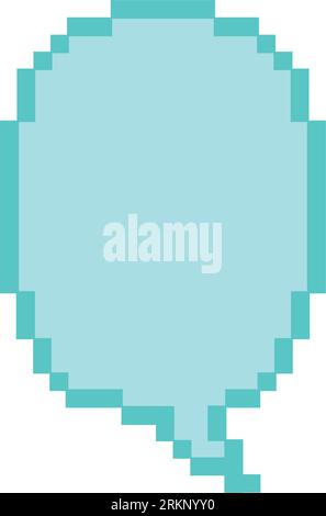 Isolated colored pixelated comic speech bubble chat Vector Stock Vector ...