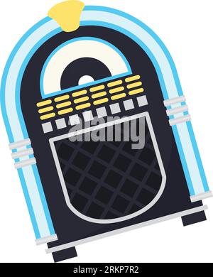 Isolated colored retro jukebox icon Vector Stock Vector