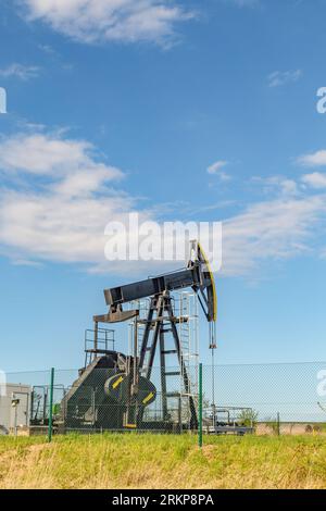 Production of mineral oil on the german island Usedom Stock Photo