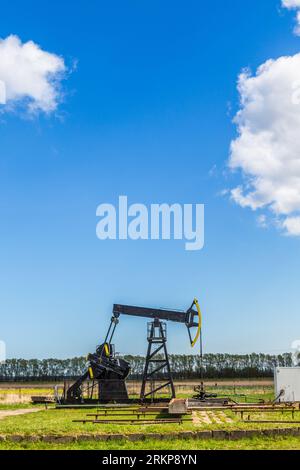 Production of mineral oil on the german island Usedom Stock Photo