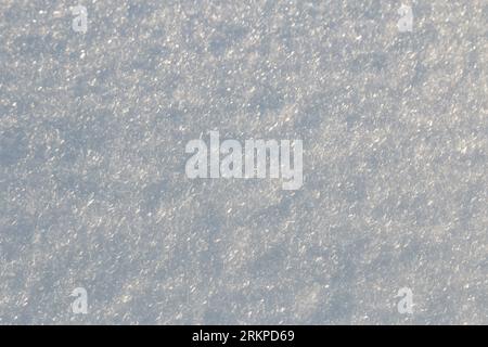 Full frame large snow crystal texture background Stock Photo