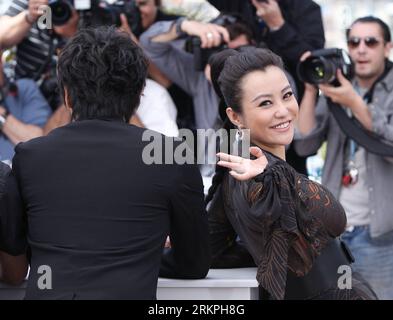 Bildnummer: 57999542  Datum: 17.05.2012  Copyright: imago/Xinhua (120517) -- CANNES, May 17, 2012 (Xinhua) -- Chinese actress Hao Lei poses for photos during a photocall for Chinese film MYSTERY , opening film for Un Certain Regard , at the 65th Cannes Film Festival, southern France, May 17, 2012. (Xinhua/Gao Jing) (zyw) FRANCE-CANNES-FILM FESTIVAL-PHOTOCALL-MYSTERY PUBLICATIONxNOTxINxCHN Kultur Entertainment People Film 65. Internationale Filmfestspiele Cannes xmk x0x 2012 quer      57999542 Date 17 05 2012 Copyright Imago XINHUA  Cannes May 17 2012 XINHUA Chinese actress Hao Lei Poses for Ph Stock Photo