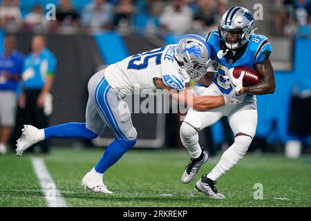 Carolina Panthers wide receiver Shi Smith runs through drills at the NFL  football team's training camp on Saturday, July 29, 2023, in Spartanburg,  S.C. (AP Photo/Jacob Kupferman Stock Photo - Alamy