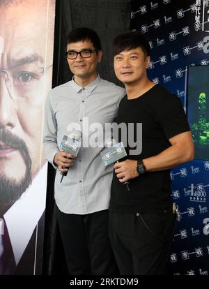 Bildnummer: 58453481  Datum: 10.09.2012  Copyright: imago/Xinhua (120910) -- HONG KONG, Sept. 10, 2012 (Xinhua) -- Hong Kong actor Lam Ka Tung (L) and Chin Ka Lok attend the press conference of the film Cold War in south China s Hong Kong, Sept. 10, 2012. The film will be released on Oct. 18 this year. (Xinhua/Li Peng) CHINA-HONG KONG-FILM-COLD WAR-PRESS CONFERENCE (CN) PUBLICATIONxNOTxINxCHN Entertainment People Film Premiere Filmpremiere x0x xdd 2012 hoch premiumd      58453481 Date 10 09 2012 Copyright Imago XINHUA  Hong Kong Sept 10 2012 XINHUA Hong Kong Actor LAM Ka Tung l and Chin Ka Lok Stock Photo