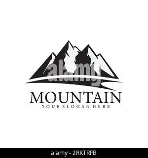 Mountain logo icon vector template. Stock Vector