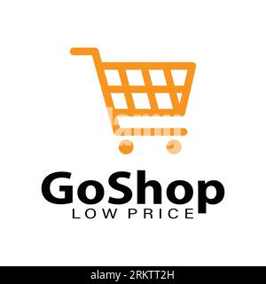 go shop shopping bag logo vector icon Template. Stock Vector