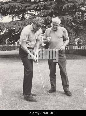 Sean Connery Playing Golf Candid Photograph Stock Photo