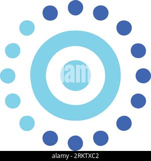 Retro element gradient shape vector art icon Stock Vector