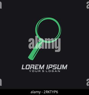 Magnifier vector flat isolated image. Stock Vector