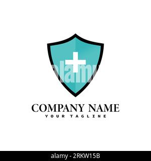 Technology protection shield sman logo icon vector template. Stock Vector