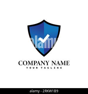 Technology protection shield sman logo icon vector template. Stock Vector