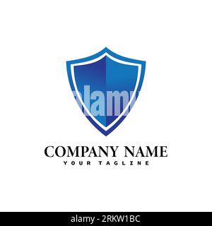 Technology protection shield sman logo icon vector template. Stock Vector