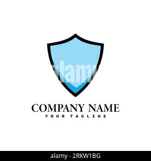 Technology protection shield sman logo icon vector template. Stock Vector