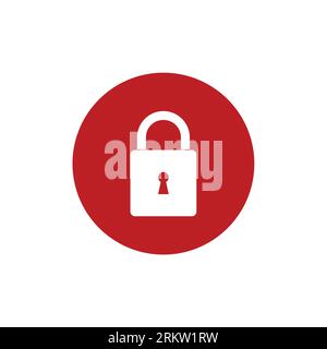padlock - security icon vector illustration Stock Vector