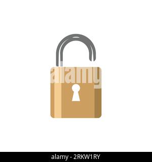 padlock - security icon vector illustration Stock Vector