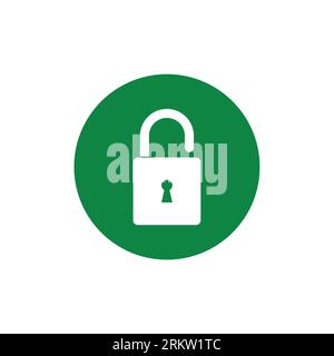 padlock - security icon vector illustration Stock Vector