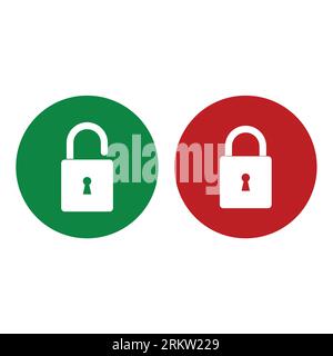 padlock - security icon vector illustration Stock Vector