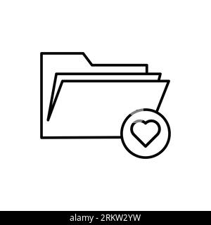 Document icon isolated on white background. Folder symbol modern, simple, vector, icon for website design, mobile app, ui. Vector Illustration Stock Vector