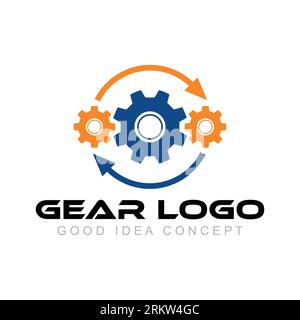 gear logo design vector template Stock Vector