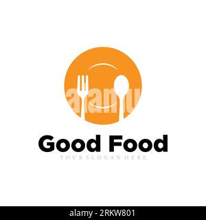 Good food logo icon vector template. Stock Vector
