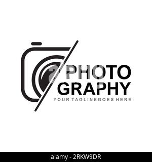 camera photography logo icon vector template. Stock Vector