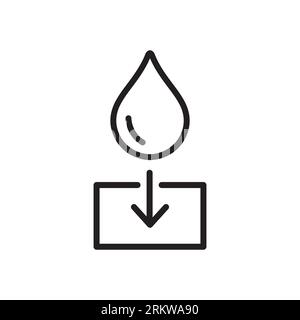 Absorption icon. Outline absorption vector icon for web design isolated on white background Stock Vector