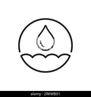 Absorption icon. Outline absorption vector icon for web design isolated on white background Stock Vector