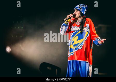 Leeds, UK. 25th Aug, 2023. Billie Eilish headlines day 1 of Leeds Festival. Credit: Thomas Jackson/Alamy Live News Stock Photo