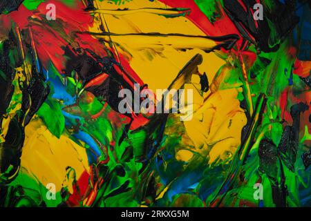 Bright grungy backdrop image of a painting of mine. Stock Photo