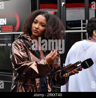 Naomi Schiff, Sky Sports F1, during the FORMULA 1 ARAMCO BRITISH GRAND