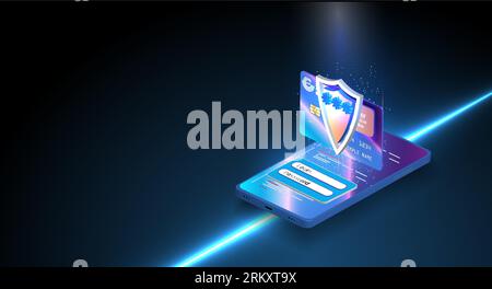 Buy by card, online payment app for smartphone and bank cards mockup vector illustration set Online in-app purchases, Online devices upload, download Stock Vector