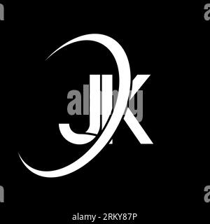 letter jk circle linked logo vector Stock Vector Image & Art - Alamy