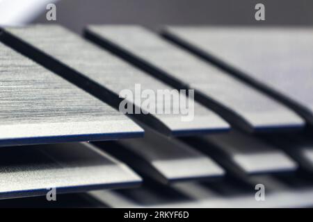 Desktop PC motherboard integrated cooling system radiator close-up ...