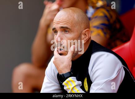 Leicester City manager Enzo Maresca ahead of the Sky Bet Championship match at the AESSEAL New York Stadium, Rotherham. Picture date: Saturday August 26, 2023. Stock Photo