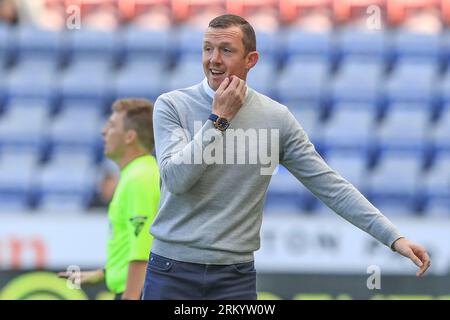 Wigan, UK. 26th Aug, 2023. Kacper Lopata #4 of Barnsley arrives during ...