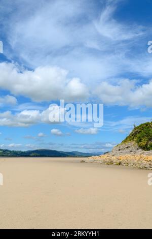 Morecambe Bay at Park Point near Far Arnside in Cumbria Stock Photo