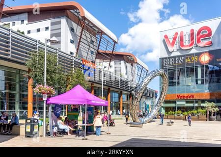 Tesco Extra Supermarket and Vue Cinemas, Trinity Square, Gateshead, Tyne and Wear, England, United Kingdom Stock Photo