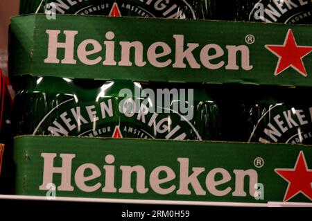 Copenhagen/Denmark/26 August 2023/.Dutche Heineken beers sells in ...