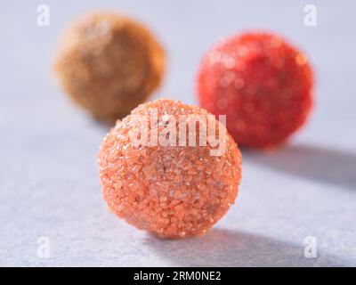 close up isolated picture of nice chocolate. chocolate on a plate Stock Photo