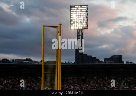 PITTSBURGH, PA - JULY 29: A general view of PNC Park with a sellout crowd  of 38,434 during a regular season game between the Philadelphia Phillies  and Pittsburgh Pirates on July 29