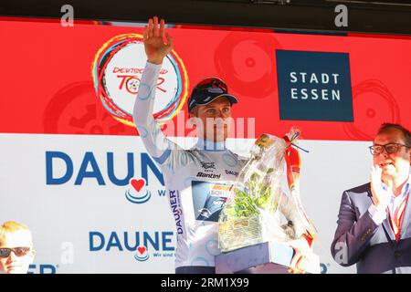 GER, Deutschland Tour, Stage 3, Arnsberg - Essen. 26.08.2023.  Van Wilder, Ilan (Soudal Quick-Step)  Credit: newsNRW / Alamy Live News Stock Photo