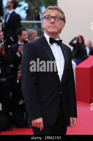 Bildnummer: 59666041  Datum: 19.05.2013  Copyright: imago/Xinhua (130519) -- CANNES, May 19, 2012 (Xinhua) -- Austrian actor and member of the Feature Film Jury Christoph Waltz arrives for the screening of American film Inside Llewyn Davis in competition at the 66th Cannes Film Festival in Cannes, southern France, May 19, 2013. (Xinhua/Gao Jing) FRANCE-CANNES-FILM FESTIVAL-INSIDE LLEWYN DAVIS-PREMIERE PUBLICATIONxNOTxINxCHN People Kultur Entertainment Film 66 Internationale Filmfestspiele Cannes Filmpremiere Premiere Porträt xdp x0x 2013 hoch premiumd      59666041 Date 19 05 2013 Copyright Im Stock Photo