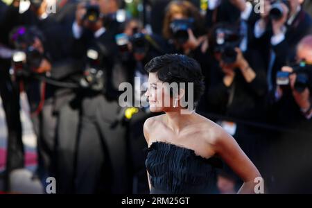 Bildnummer: 59701279  Datum: 25.05.2013  Copyright: imago/Xinhua (130525) -- CANNES, May 25, 2012 (Xinhua) -- French actress Audrey Tautou attends the premiere of the film Venus in Fur by director Roman Polanski at the 66th Cannes Film Festival in Cannes, southern France, May 25, 2013. (Xinhua/Zhou Lei) FRANCE-CANNES-FILM FESTIVAL-COMPETITION-VENUS IN FUR-PREMIERE PUBLICATIONxNOTxINxCHN Kultur Entertainment People Film 66 Internationale Filmfestspiele Cannes Filmpremiere Premiere xsp x0x 2013 quer      59701279 Date 25 05 2013 Copyright Imago XINHUA  Cannes May 25 2012 XINHUA French actress Au Stock Photo