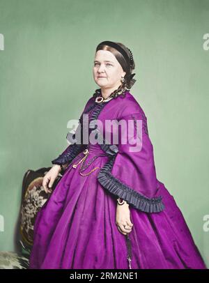 Mary Todd Lincoln Circa 1860-70. Stock Photo