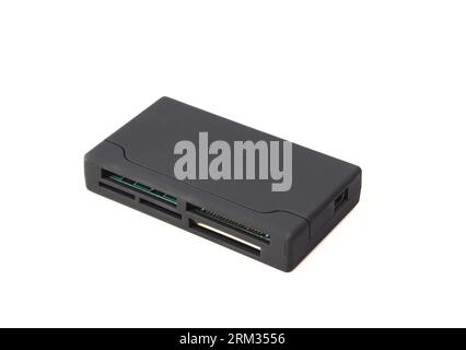 Multiple slots card reader isolated on white background Stock Photo