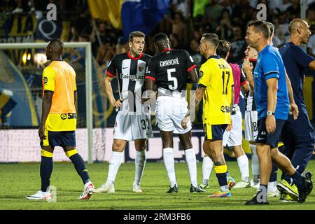 February 3, 2023, Modena, Italy: Modena, Italy, Alberto Braglia stadium,  February 03, 2023, Shady Oukhadda (Modena during Modena FC vs Cagliari  Calcio - Italian soccer Serie B match. (Credit Image: © Luca