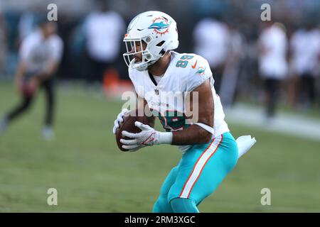 Miami Dolphins tight end Julian Hill (89) catches a pass during