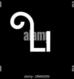 LI Letter Logo Design. Initial letters LI logo icon. Abstract letter LI ...